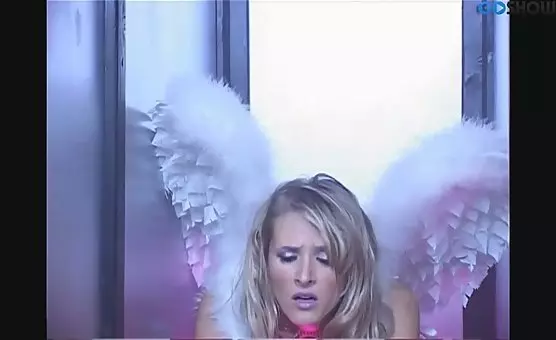 Busty Angel Deepthroats Massive Cock